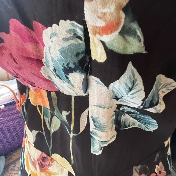 NWT! Anthropologie x Yumi Kim black floral button front maxi dress New! S small - Picture 5 of 8